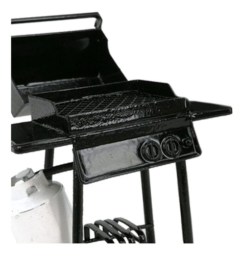 Casa De Muñecas Móvil Barbacoa Parrilla Horno Miniatura