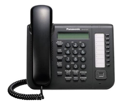 Teléfono Digital Panasonic Kx-dt521x-b 1 Linea Negro