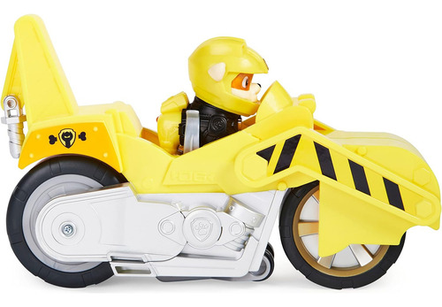 A Motocicleta Moto Pups Paw Patrol Con Figura De Rubble