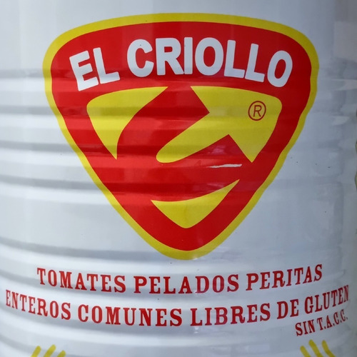 Tomates Pelados Perita Enteros El Criollo 2.93k. Sin Tacc
