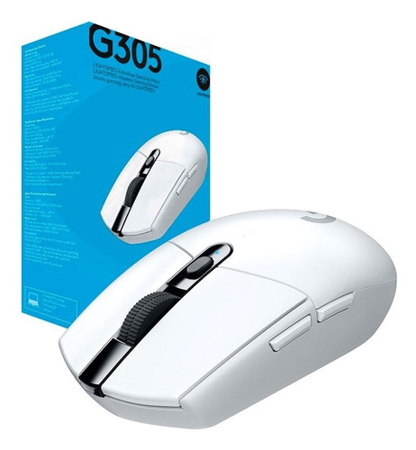 Mouse Logitech G305 Gaming Inalambrico Blanco Tranza