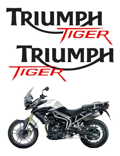 Kit Adesivo Para Triumph Tiger 800xc 2013-2015 15126 Cor PRETO/VERMELHO