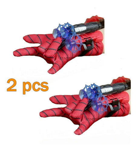 Guante Spiderman Lanza Telaranas De Web Shooter 2pcs