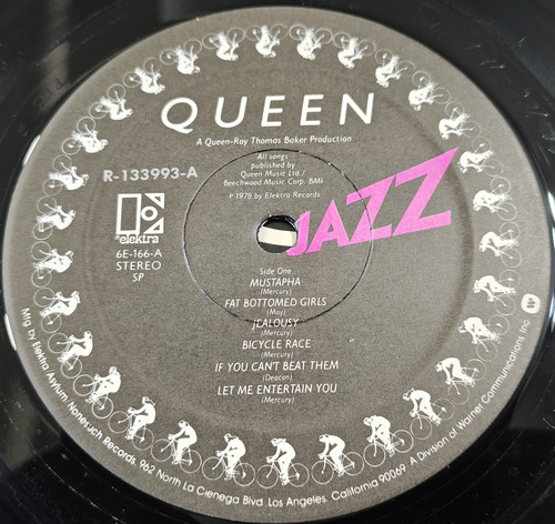 Queen - Jazz Lp Usa 1ra Edicion Freddie Mercury Kiss Rush U2 Usa 1ra Edicion (Usado)