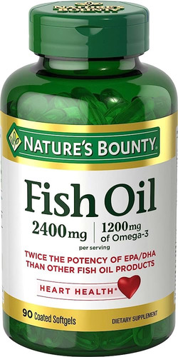 Nature's Bounty Aceite De Pescado 2400mg 90 Cápsulas Blandas