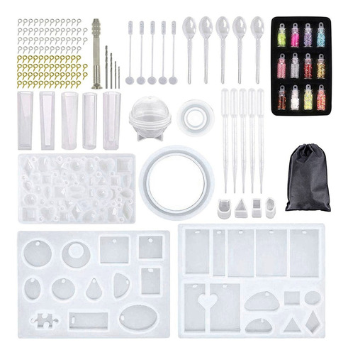 Kit De Inicio Para Hacer Joyas De Resina, 148 Piezas, Molde