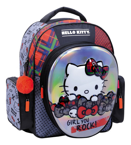  Mochila Hello Kitty 14p Espalda Original 74313