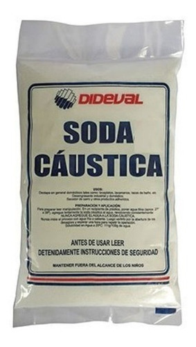 Soda Caustica 1/2 Kg Dideval