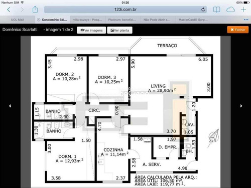 Imagem 7 de 25 de Apartamento Com 3 Dorms, Vila Andrade, São Paulo - R$ 800 Mil - A7421