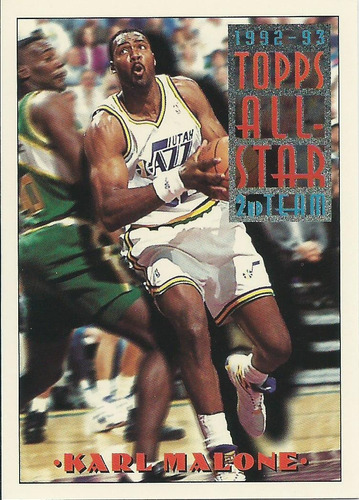 Barajita Karl Malone All Star Topps 1993 #119 Jazz Utah