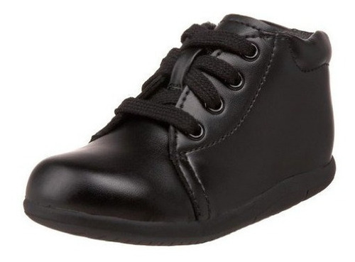 Botín Para Bebes Cuero Negro, 6 W