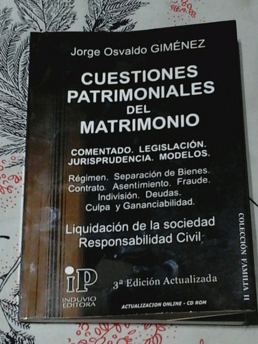 Cuestiones Patrimoniales Del Matrimonio - Zona Vte. Lopez