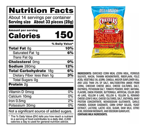 2 Bolsas Cheetos Flamín Hot + Chester's Fries Mix And Match