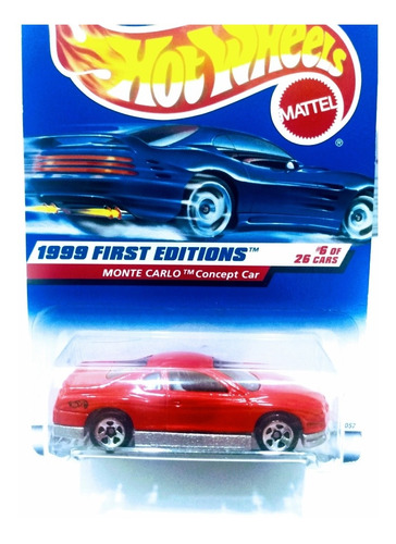 Carrito Hot Wheels Monte Carlo Concept Car Rojo Ed 1999 1:64