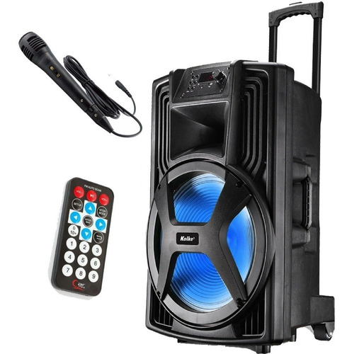Parlante Karaoke Bluetooth 450w Portátil Usb Sd Led  + Mic