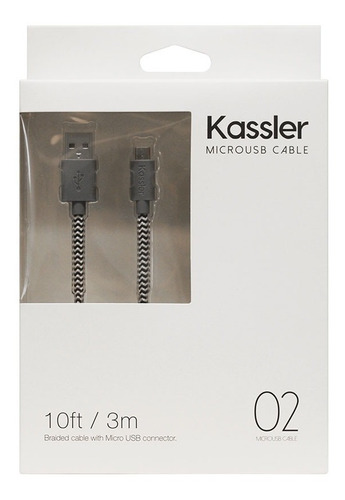 Cable Micro Usb (tpe) Cordon Trenzado 3 Metros 10 Ft Kassler