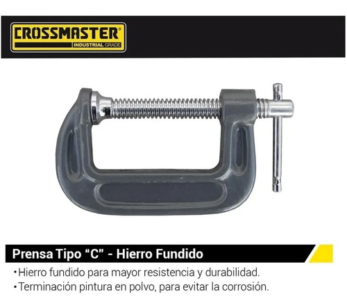 Prensa Tipo C 4´´ Hierro Fundido 102 Mm Profesional 9937144
