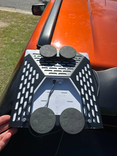 Case Veicular Starlink Gen3 V3 Suporte Com Imã Reforçado Para Antena Internet Móvel Fixação Em Carros, Trailers, Barcos, Caminhões Uso Externo À Prova D'Água Alta Durabilidade Athenix