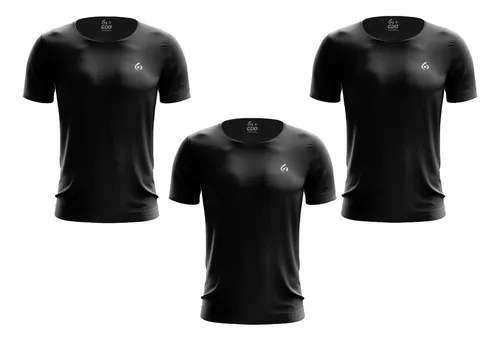 Pack X3 Remera Camiseta Deportiva Hombre Gdo Fit Running