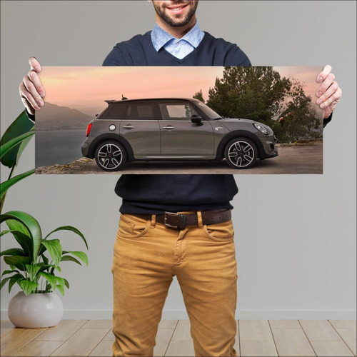 Cuadro 30x80cm Auto 2018 Mini Cooper S Jcw Packa 335