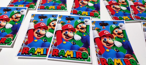 Stickers Deco Super Mario Bros Pelicula Personalizados X25u