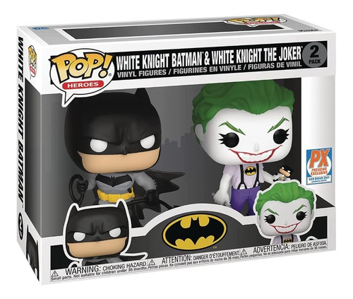 Funko Pop Dc Heroes White Knight Batman & White Knight Joker