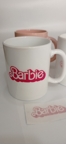 Stickers Souvenir Barbie Para Frasco Taza X 10 U.