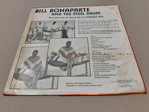 Bill Bonaparte And The Steel Drum - Lp Vinilo 1979 Usa Nm (Usado)