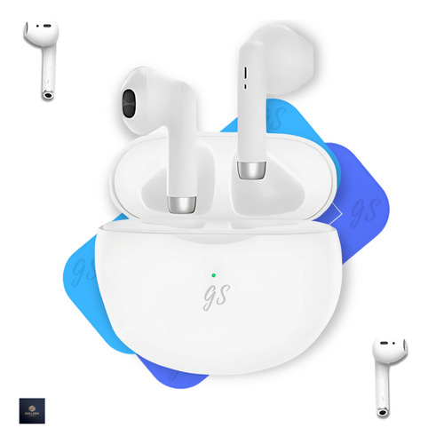 Fone De Ouvido Bluetooth Portátil 770 Sem Fio Gollden Store Universal Kaidi Kd Confortável Gs Tws Recarregável Cor Branco