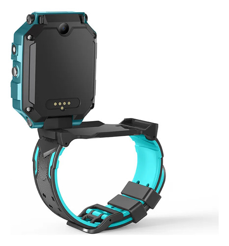 Smartwatch Niños 4g Gps Juegos Sos Video Llamadas Fotos Kids Silicona Silicona Verde Silicona