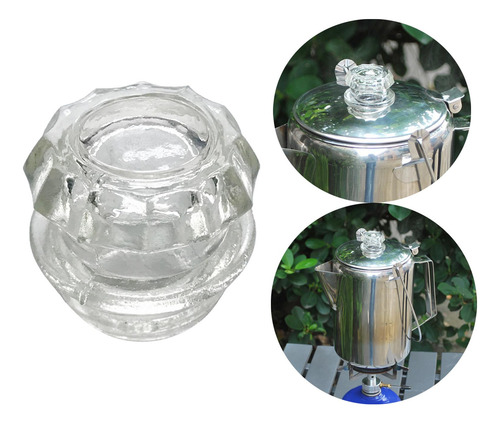 Pocolator De Café Com Tampa De Manípulo Transparente Para