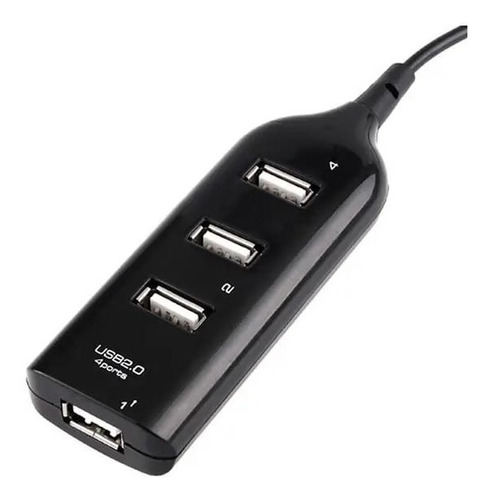 Hub Usb 4 Puertos Extensión Multipuerto Adaptador Usb 2.0