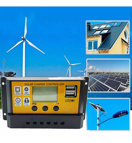 Controlador De Carga De La Batería Del Panel Solar 10 A