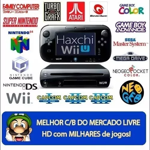 Nintendo Wii U Desbloqueado Zerado + Hd 320gb Com 40 Jogos