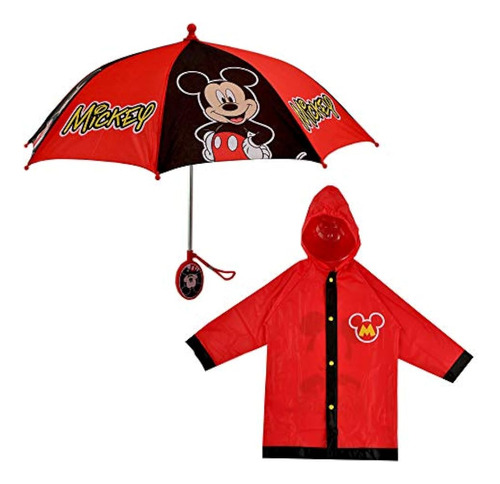 Disney Little Kids Umbrella And Slicker, Mickey Mouse Toddle