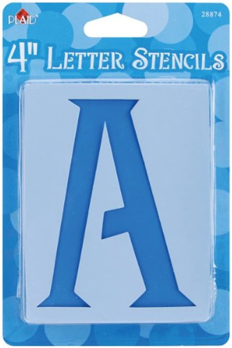 A Cuadros Carta Stencil Value Pack 4 Pulgadas 28874 Genie