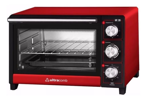 Horno Electrico Ultracomb - 28 Lts - 1500w - Timer - Grill