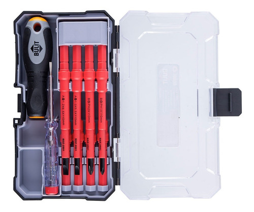 Imagen 4 de 10 de Set De Destornilladores Bulit Aislados - Kit Profesional