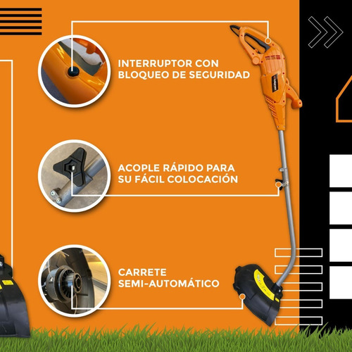 Bordeadora Electrica 1000w Lusqtoff Jardin Tanza Bl1000-8 Je