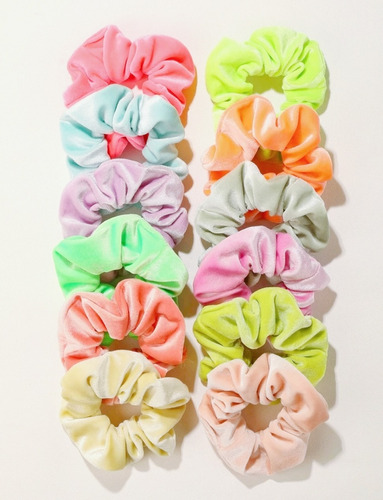 6 Unidades Colet Scrunchies