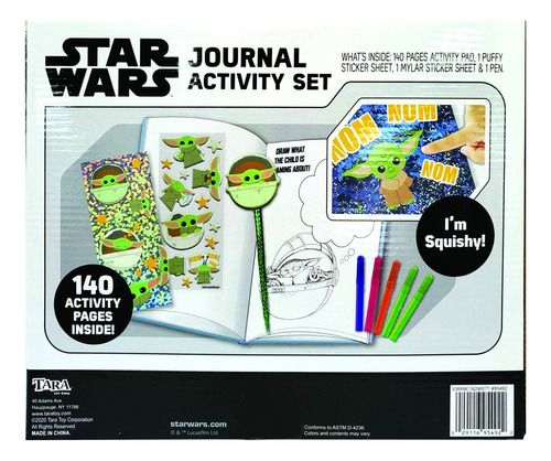 Tara Toys Star Wars Mandalorian The Child Journal Set De Act