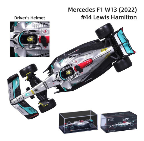 Mercedes Benz Amg F1 W13#44 Hamilton Fórmula Coche 2022 1:43