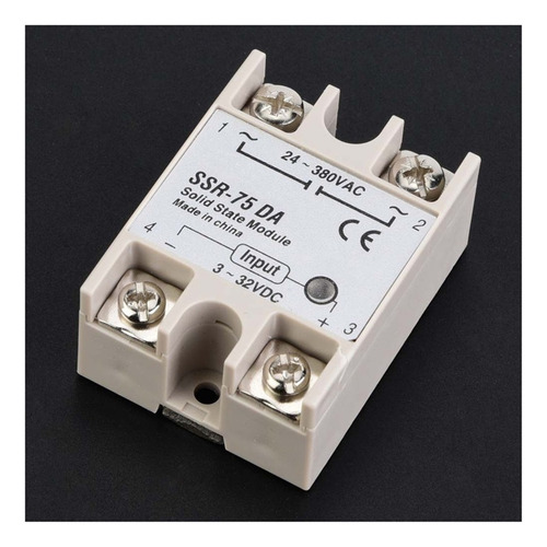 // Relé De Estado Sólido Dc Ac Ssr-75da 75a 3-32vdcto
