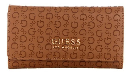 Billetera Guess , Radwan Logo Cognac Color Marrón