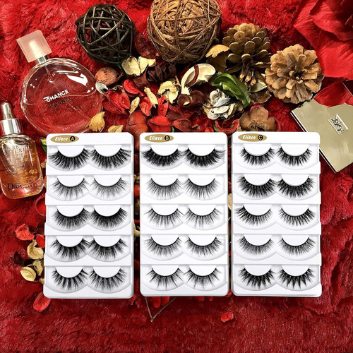 Eliace Fluffy Eyelashes 3d Mink Las Pestañas Ojos De Gato 15