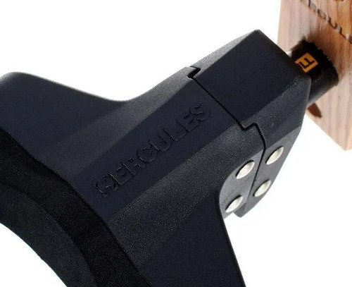 Suporte P/ Guitarra De Parede Com Trava Ags Hercules Gsp38wb Cor Preto