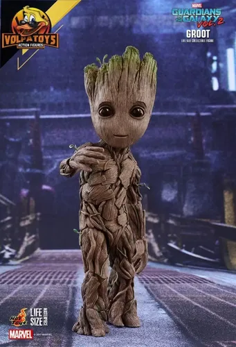 アメコミ Hot Toys Guardians of the Galaxy Groot Hot Toys Baby Groot Guardiões Da Galáxia Tamanho Real - Raro