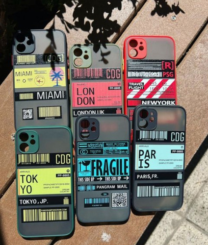 Imagen 2 de 5 de Funda Bumper Ticket Para iPhone 6 7 8 Plus Xr 11 12 Pro Max