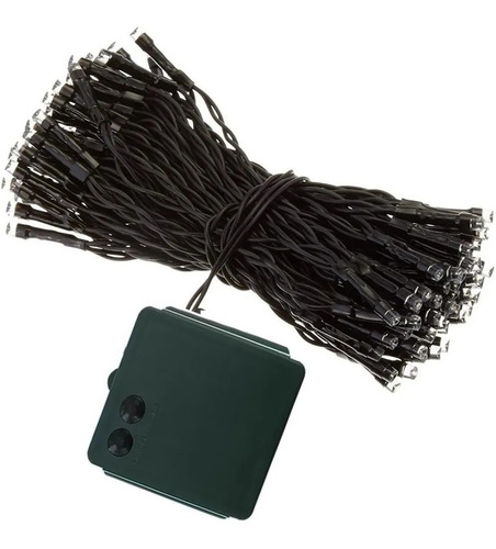Imagen 7 de 10 de Luces Exterior Decorativa Pila 100 Led 10m Waterproof Frio-*