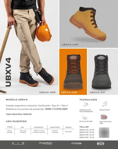 Botas De Seguridad Riverline Ubxv4 Azul Marino